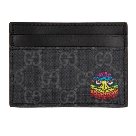 - NEW Gucci Black Eagle Card Holder AX5 - Picture 1 of 8